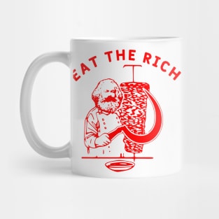 Eat The Rich Marx Döner Kebab Socialist Mug